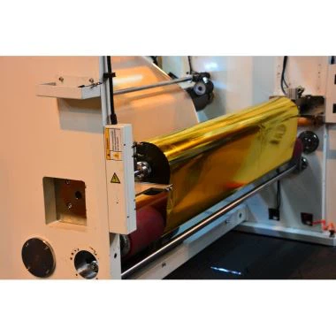 Lámina para gofrar caliente máquina el rebobinar